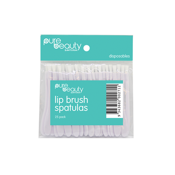 Santorini Pure Beauty Lip Brush Spatulas 25 pack
