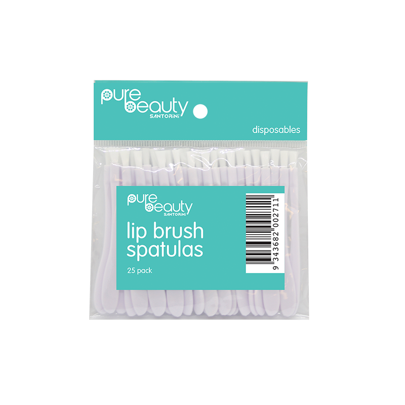 Santorini Pure Beauty Lip Brush Spatulas 25 pack