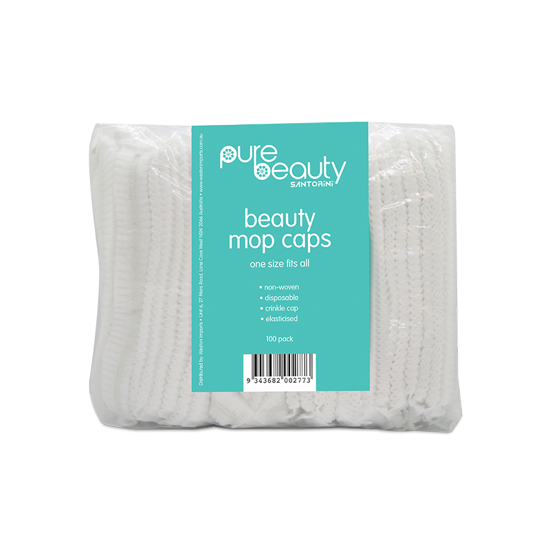 Santorini Pure Beauty Mop Caps 100 pack