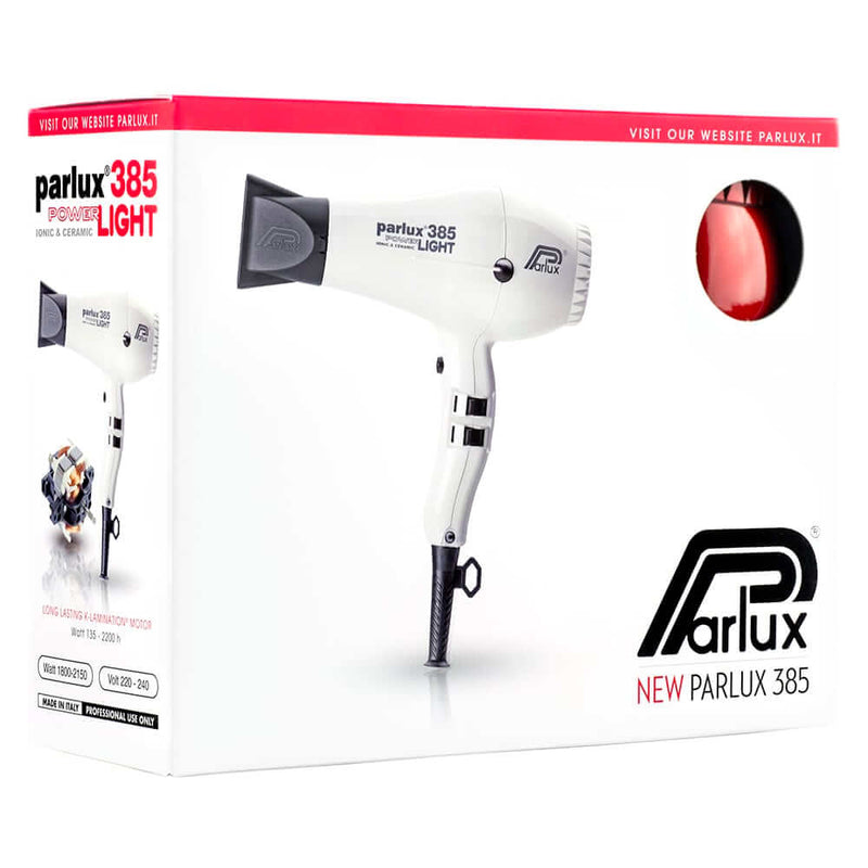 Parlux 385 Power Light Ceramic and Ionic Hair Dryer - Black - Salon Style