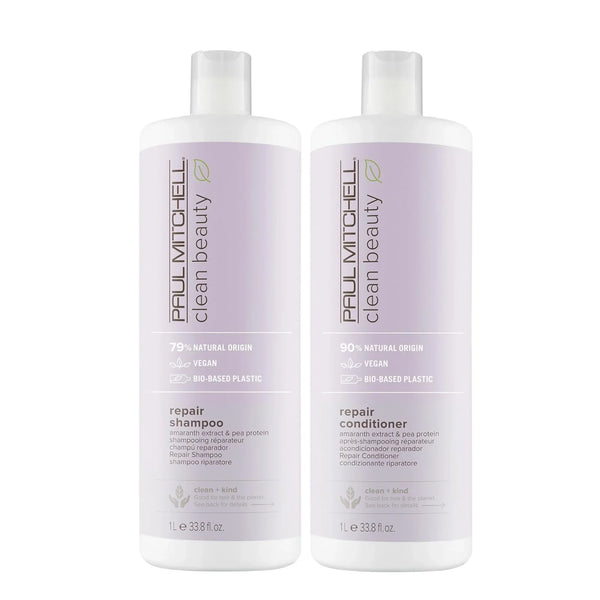 Paul Mitchell Clean Beauty Repair Shampoo & Conditioner 1 Litre Duo