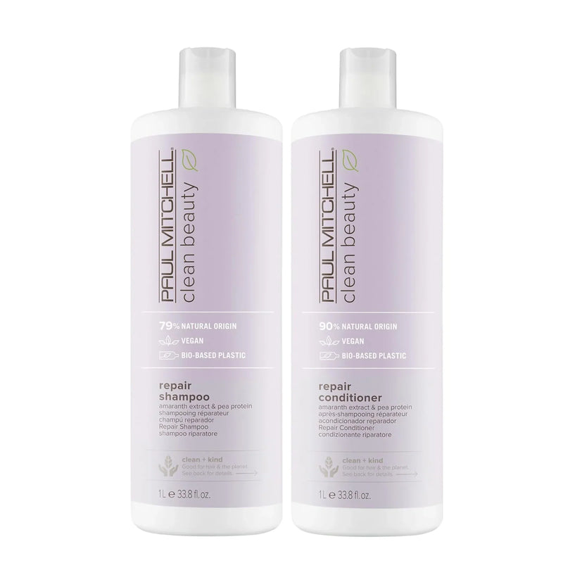 Paul Mitchell Clean Beauty Repair Shampoo & Conditioner 1 Litre Duo