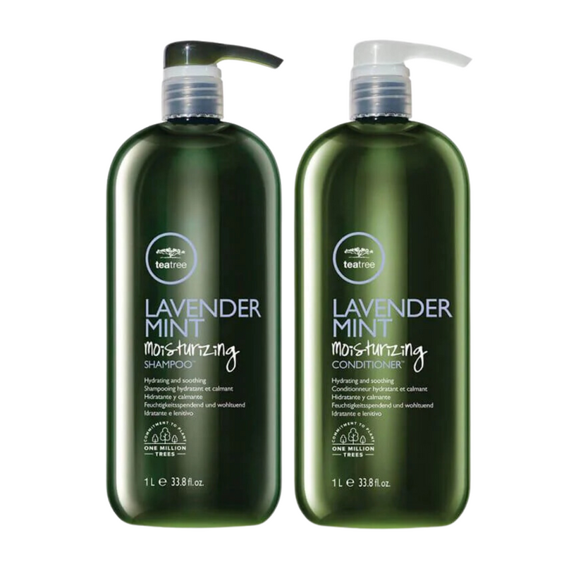 Paul Mitchell Tea Tree Lavender Mint Moisturizing Shampoo & Conditioner 1 Litre Duo