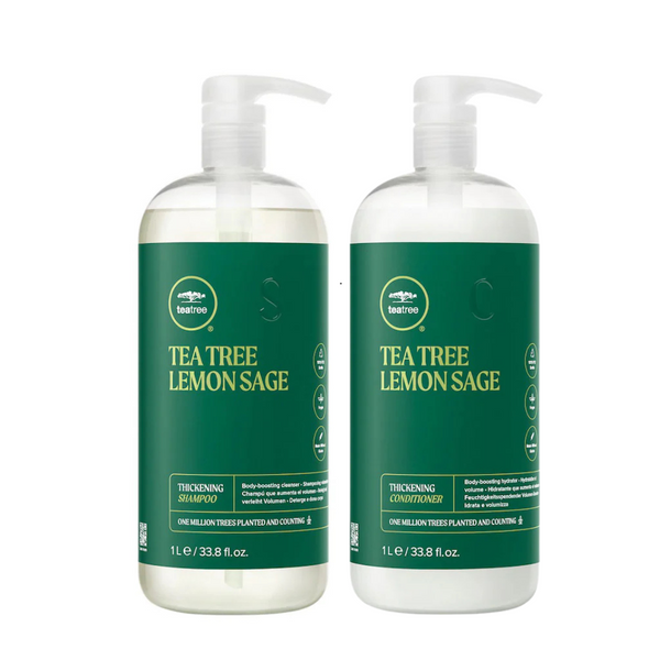 Paul Mitchell Tea Tree Lemon Sage Thickening Shampoo & Conditioner 1 Litre