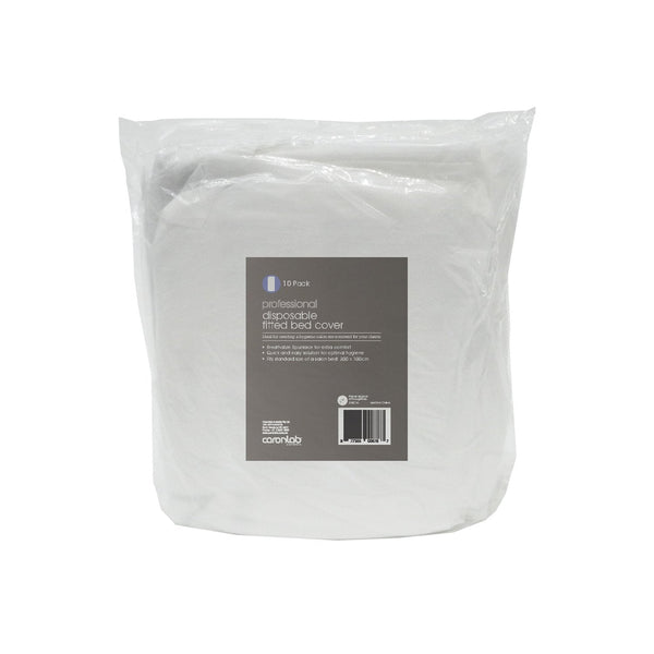 Caronlab Disposable Fitted Bed Cover 10pk - Beautopia Hair & Beauty