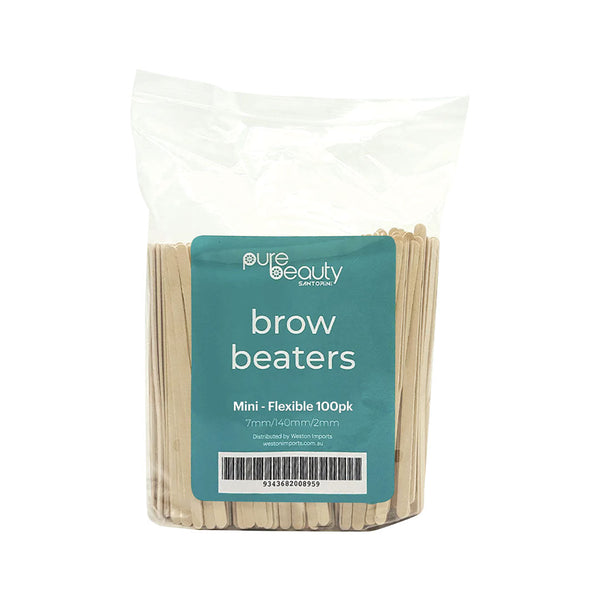 Santorini Pure Beauty Mini Flexible Brow Beaters 100 Pack