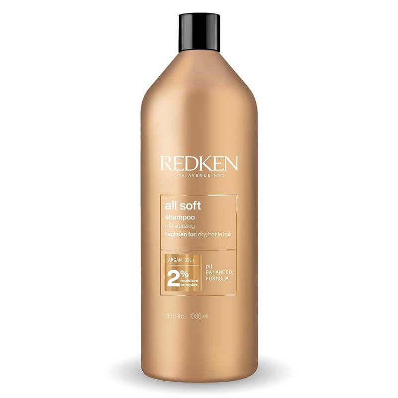 Redken All Soft Shampoo 1 Litre - Salon Style