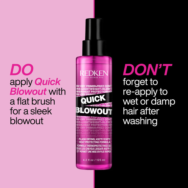 Redken Quick Blowout Lightweight Blow Dry Primer Spray 125ml