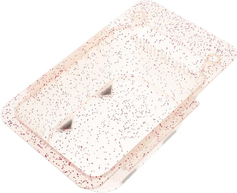 Santorini Glitter Square Tint Bowl Pink