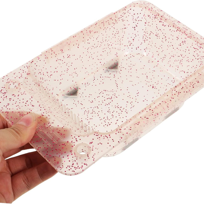 Santorini Glitter Square Tint Bowl Pink