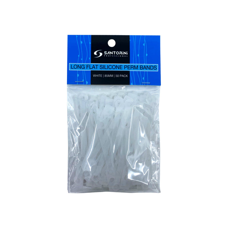 Santorini Perm Bands Long Flat White 85mm 50 Pack