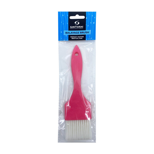 Santorini Premium Feather Bristle Balayage Brush Pink