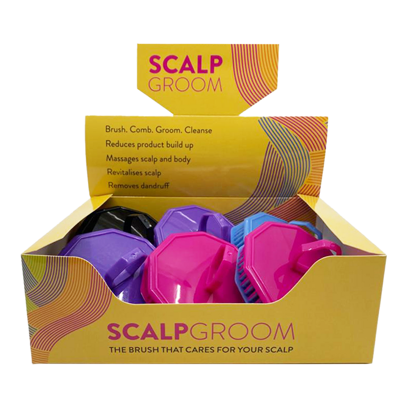 Beautopia Scalp Groom Brush Assorted Colours Box of 12