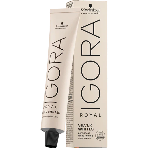 Schwarzkopf Igora Royal Silver White Permanent White Refining Colour Grey Lilac 60ml
