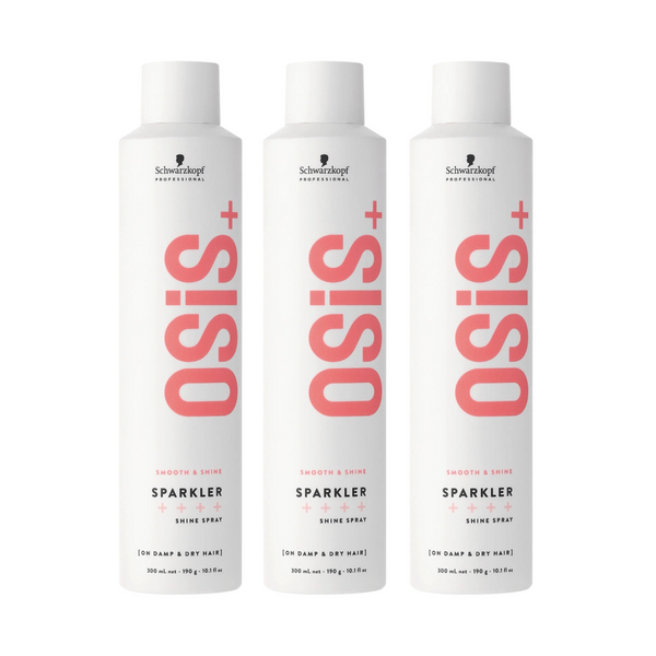 Schwarzkopf OSiS+ Sparkler Instant Sparkling Shine Spray 300ml Trio Pack