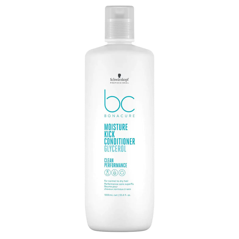 Schwarzkopf Professional BC Clean Performance Moisture Kick Shampoo & Conditioner 1 Litre Duo