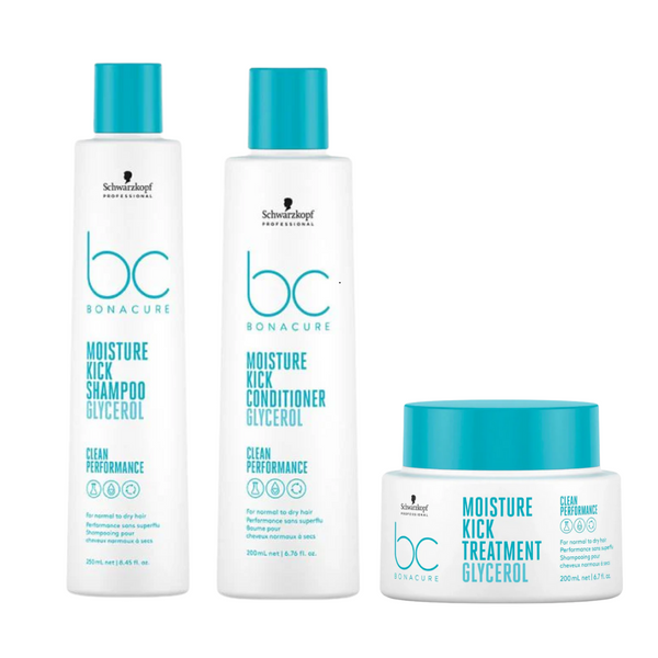 Schwarzkopf Professional BC Clean Performance Moisture Kick Treatment Trio