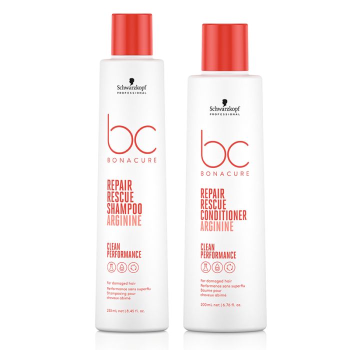 Schwarzkopf Professional BC Clean Performance Repair Rescue Shampoo 250ml & Conditioner 200ml Duo