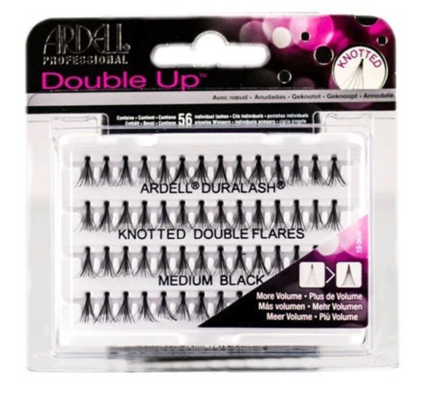 Ardell Double Up Knotted Flare Lashes Medium Black