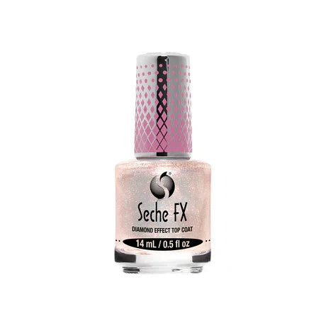 Seche FX Diamond Effect Top Coat Pink 14ml