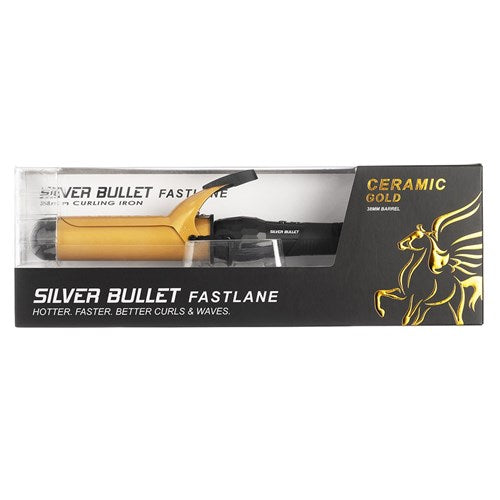 Silver Bullet Fastlane Gold Ceramic Curling Iron 38mm