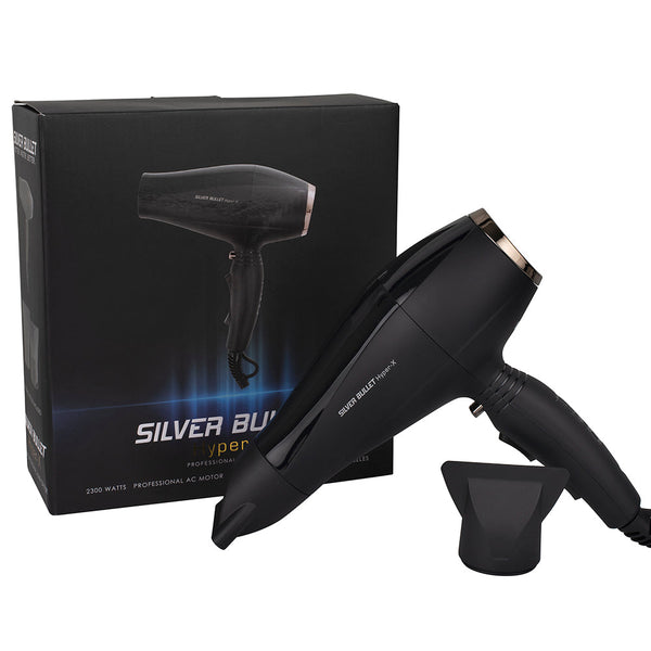 Silver Bullet Hyper X Hair Dryer Black