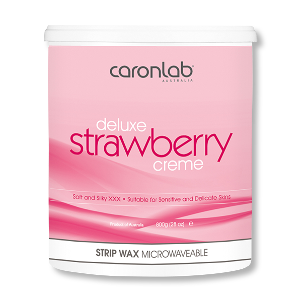 Caronlab Strip Wax Strawberry Creme 800g - Beautopia Hair & Beauty