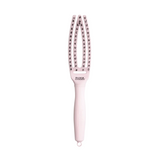 Olivia Garden Fingerbrush Combo Curved & Vented Paddle Brush Pink Petite