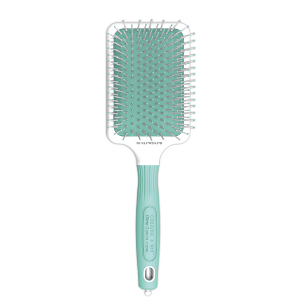 Olivia Garden Ceramic + Ion Pastels Paddle Brush Mint