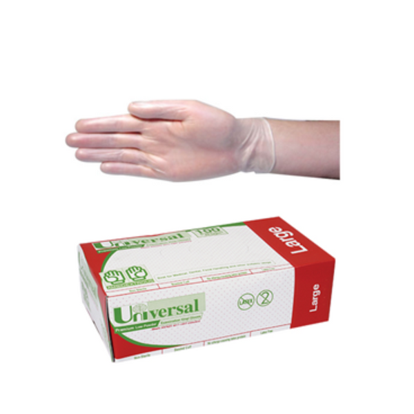 Beautopia Universal Clear Latex Glove Large 100pk