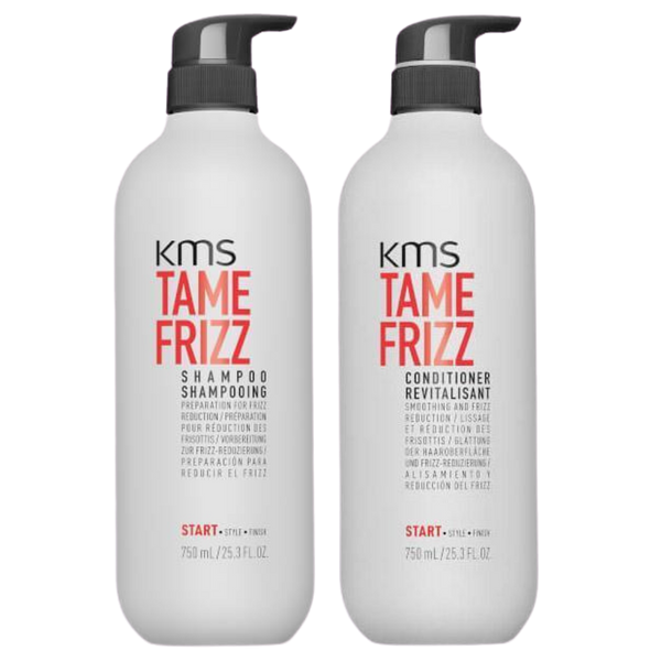KMS Tame Frizz Shampoo and Conditioner 750ml Duo Pack - Beautopia Hair & Beauty