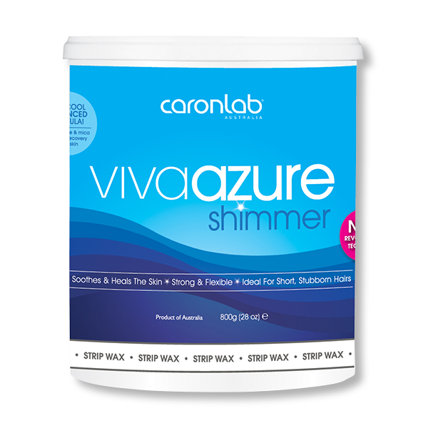 Caronlab Strip Wax Viva Azure Shimmer 800g - Beautopia Hair & Beauty