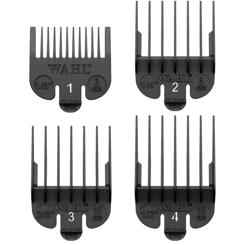 Wahl Black Attachment Combs 1-8 pack - Beautopia Hair & Beauty