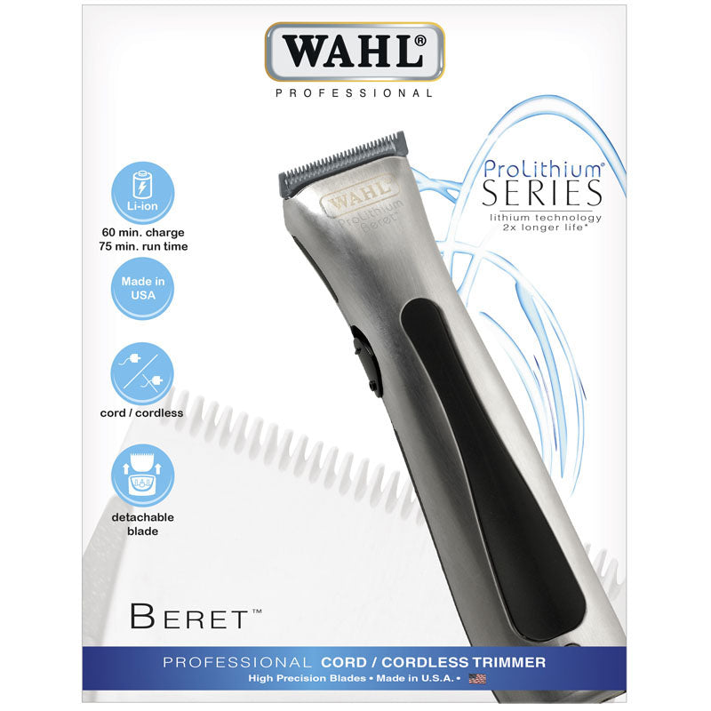 Wahl Beret Pro Lithium Cord/Cordless Trimmer - Beautopia Hair & Beauty