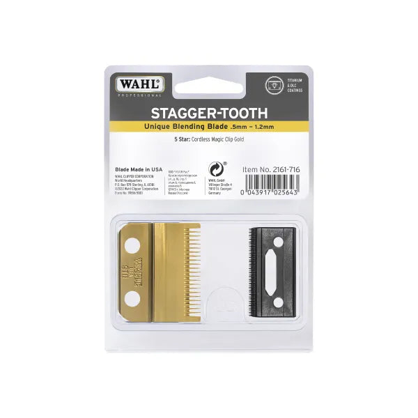 Wahl Magic Clip Gold Stagger Tooth Blade Set