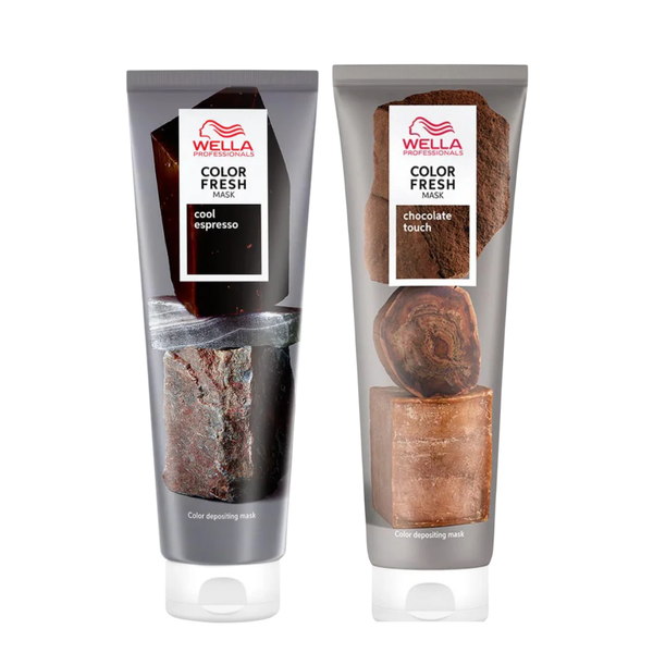 Wella Color Fresh Mask Chocolate Touch & Cool Espresso 150ml Duo