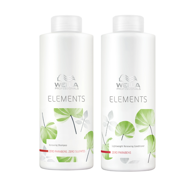 Wella Elements Renewing Shampoo & Lightweight Renewing Conditioner 1 Litre Duo