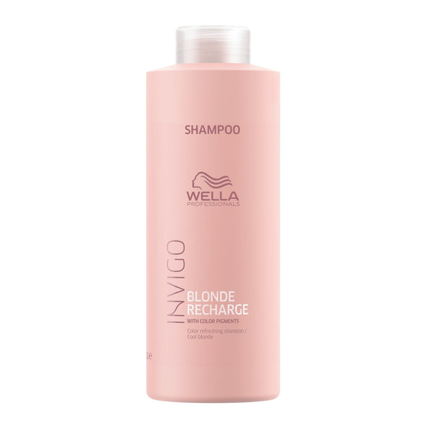 Wella Invigo Blonde Recharge Cool Blonde Color Refreshing Shampoo 1 Litre