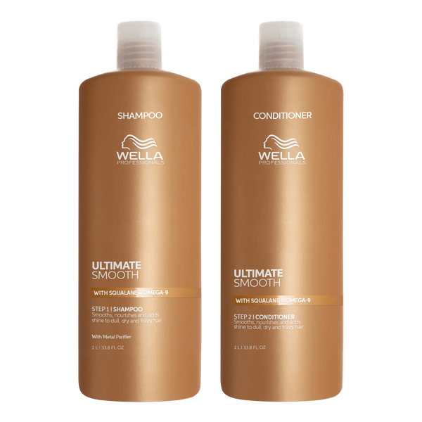 Wella Ultimate Smooth Shampoo & Conditioner 1 Litre Duo