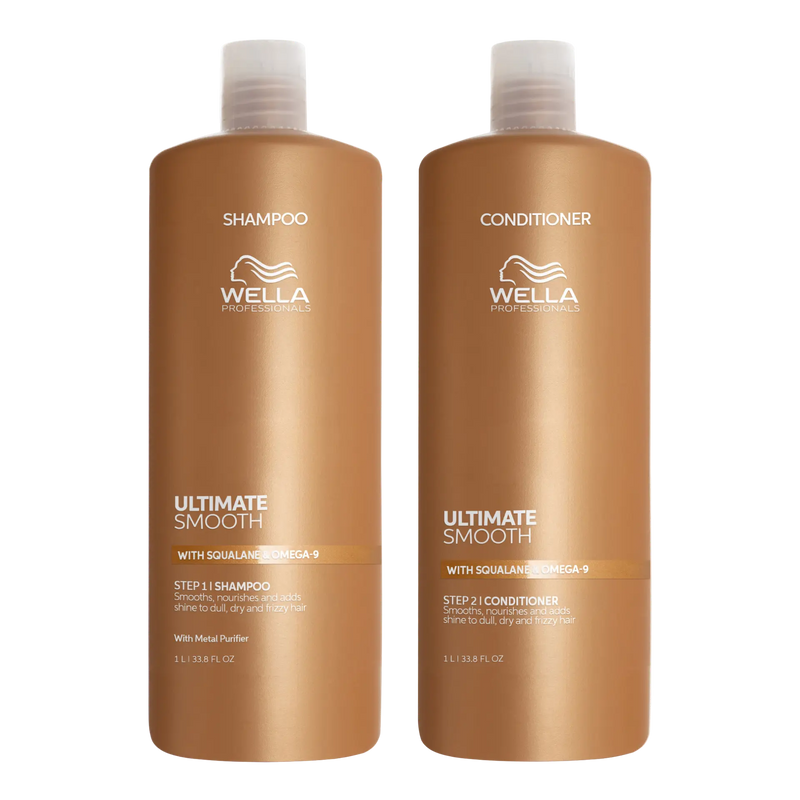 Wella Ultimate Smooth Shampoo & Conditioner 1 Litre Duo