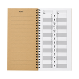 Santorini Appointment Book 2-4 Column 100 pages Narrow Natural