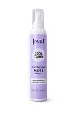 Jeval Cool Tones Silver Pearl Semi Permanent Mousse Colour 9.5-12 Ash Pearl 200ml