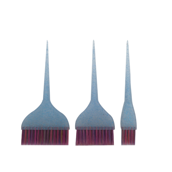 Santorini Glitter Tint Brush Trio Blue