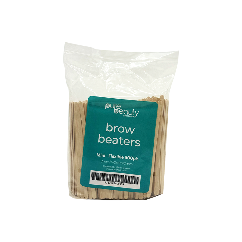 Santorini Pure Beauty Mini Flexible Brow Beaters 500 Pack