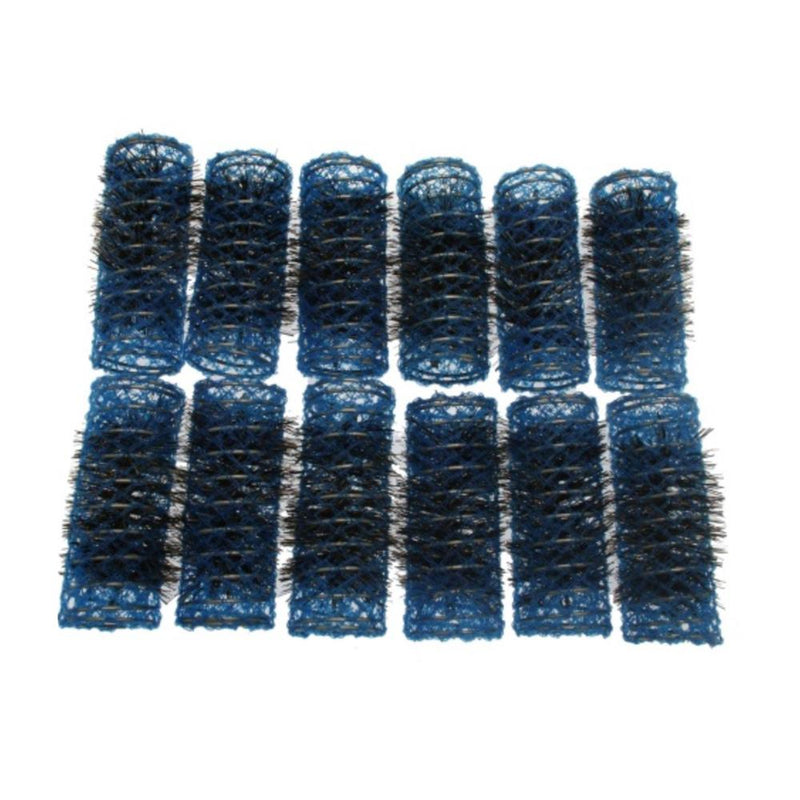 Santorini Brush Rollers - Blue 25mm - 12pk - Beautopia Hair & Beauty