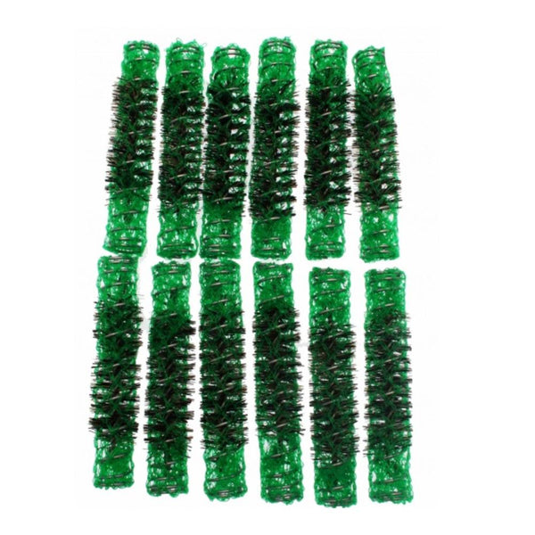 Santorini Brush Rollers - Green 13mm - 12pk - Beautopia Hair & Beauty