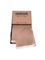 Contrast Professional Rose Gold Rosie Foil 15cm x 30cm 400pk pre-cut sheets 15 micron