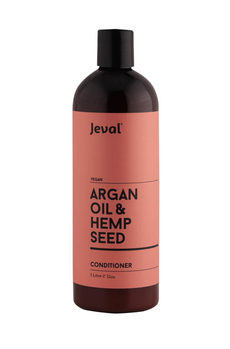 Jeval Infusions Argan Oil & Hemp Seed Conditioner 1 Litre - Beautopia Hair & Beauty