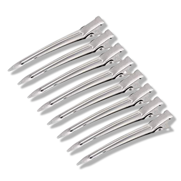 Aluminium Duckbill Clips 12pk - Beautopia Hair & Beauty