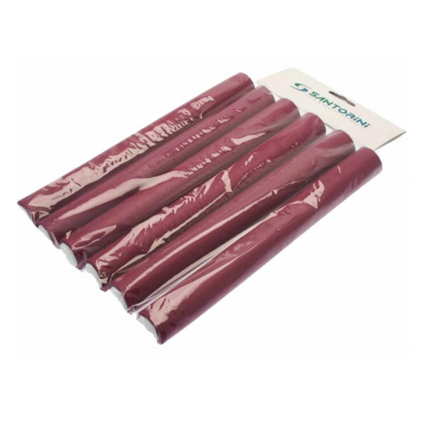 Santorini Flexible Rollers Large - Burgandy 30mm - 6pk - Beautopia Hair & Beauty